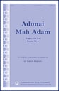 Adonai Mah Adam SATB choral sheet music cover